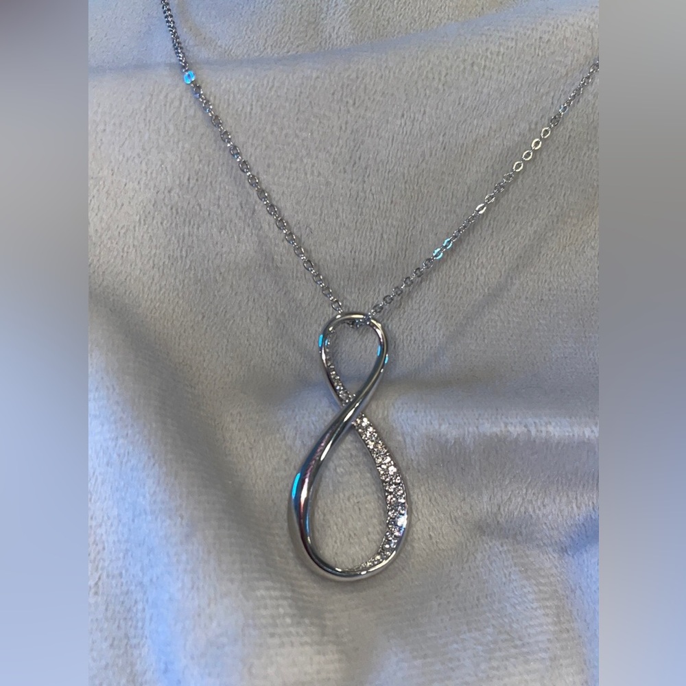 Swarovski Silver Infinity Necklace